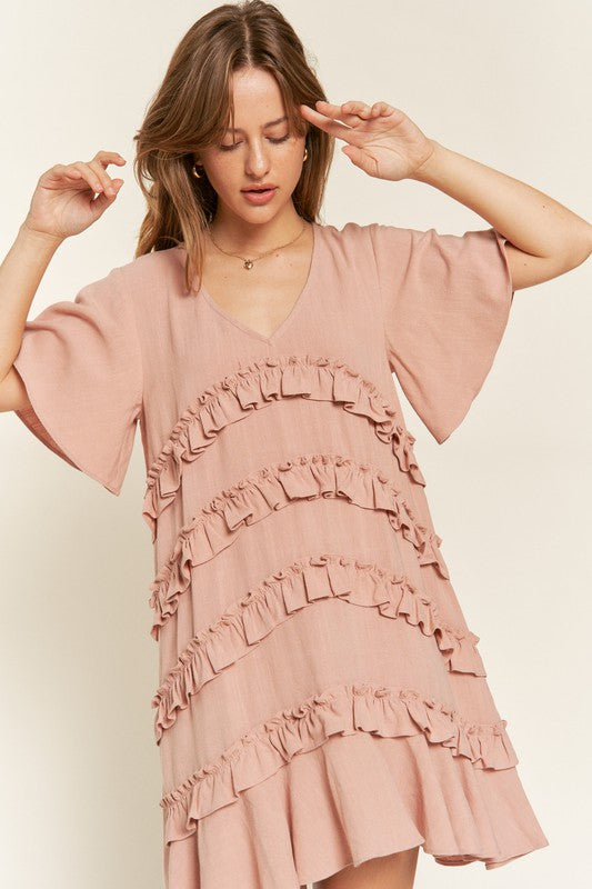 Stilla | Ruffle Mini Kjole