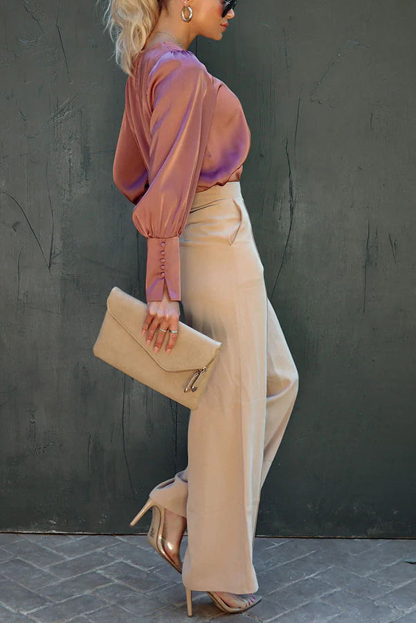 Stilla | All Ever Need Satin Langærmet Bluse