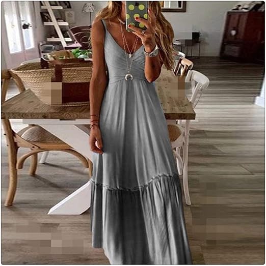 Stilla | Elegante Afslappet Lang Sommerkjole