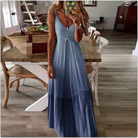Stilla | Elegante Afslappet Lang Sommerkjole