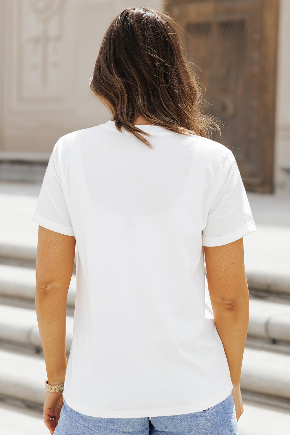 Stilla | Leopard Rund Hals Kort Ærmet T-Shirt