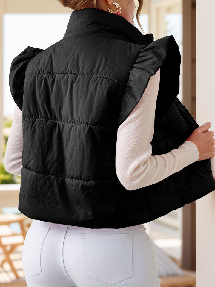 Stilla | Zip Up Cap Sleeve Jakke