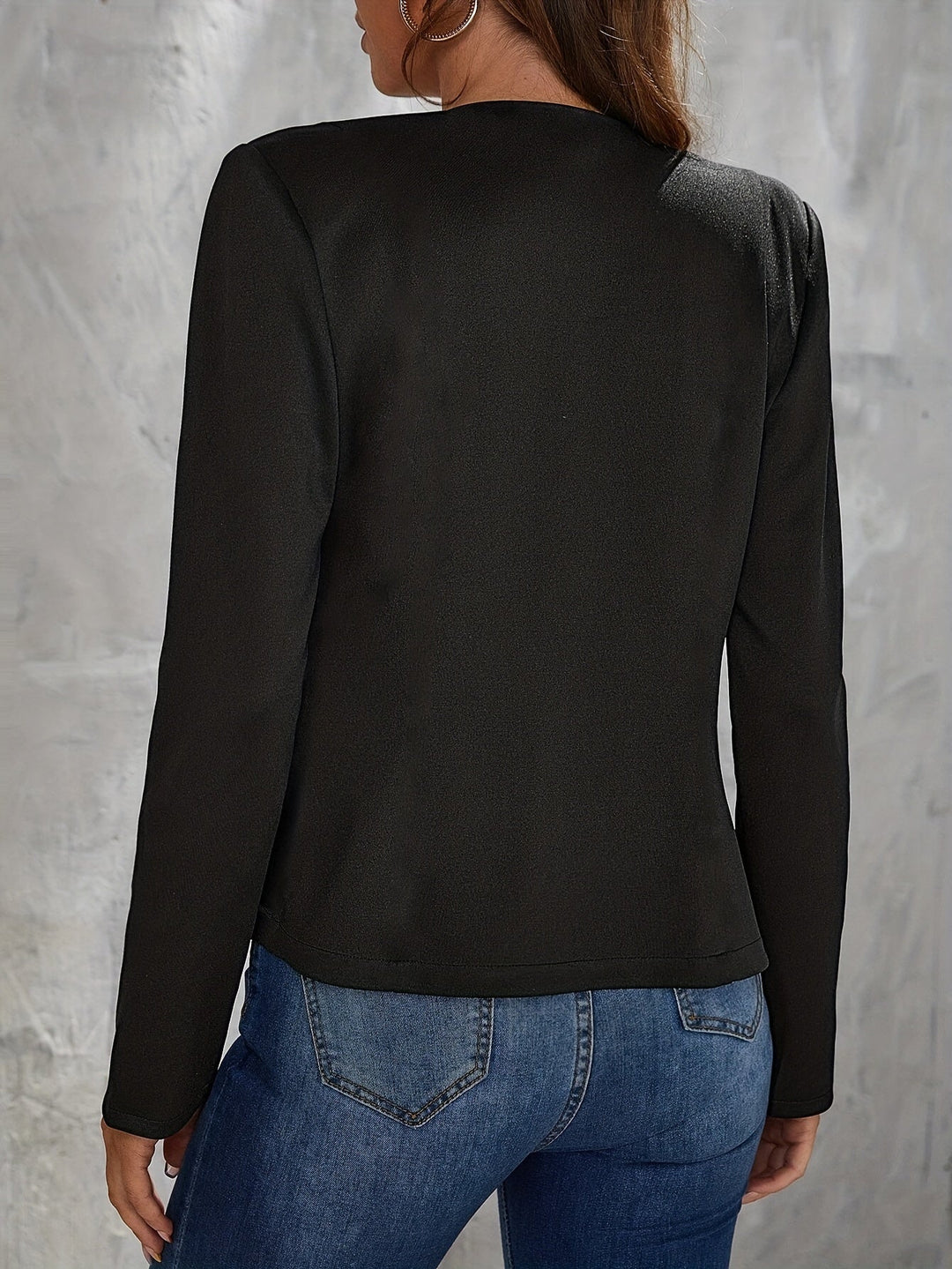 Stilla | Sort Blazer Med Knapper
