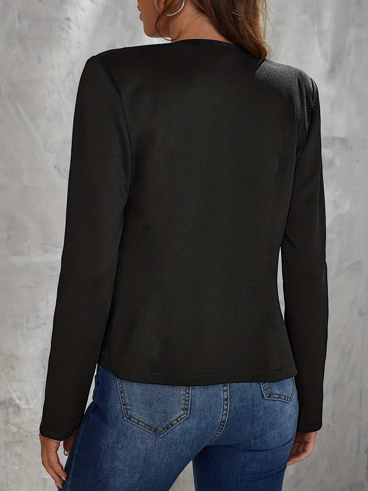 Stilla | Sort Blazer Med Knapper