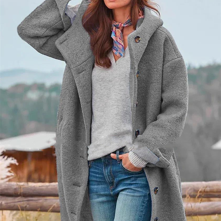Stilla | Trench Femme Midi i tykket tweed