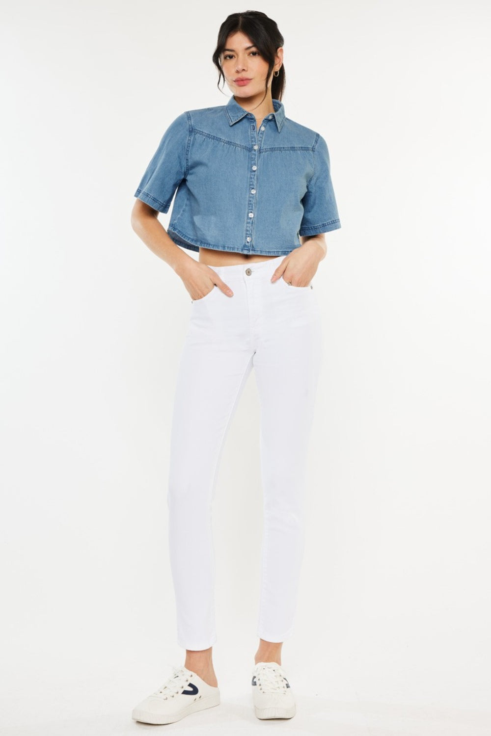 Stilla | Høj talje ankel skinny jeans