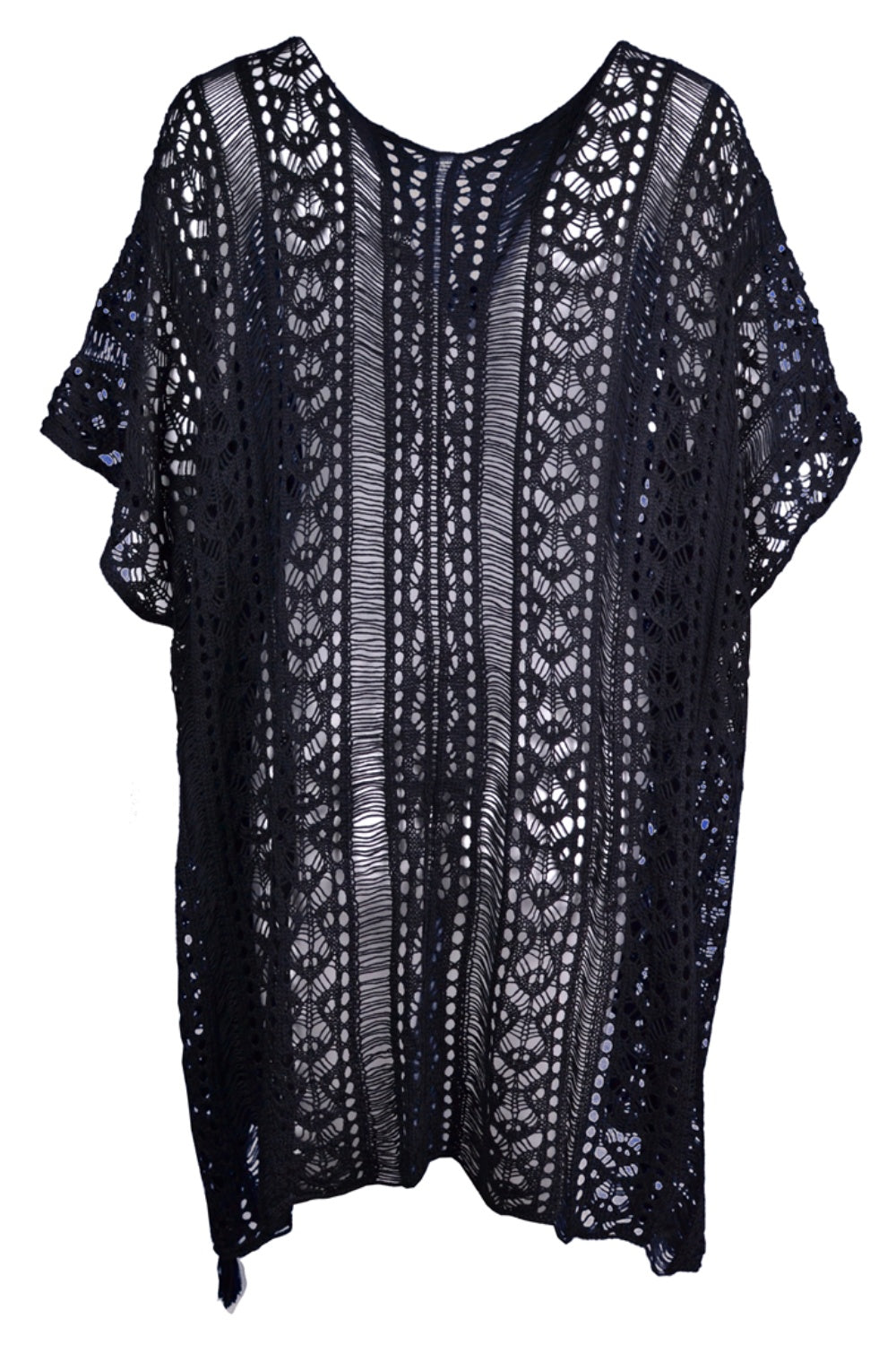 Stilla | V-hals Cover-up Med Frynse