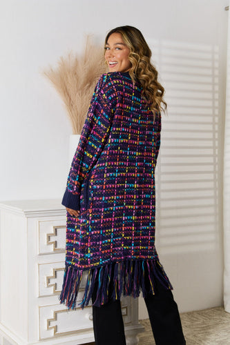 Stilla | Wings Fringe Hem Åben Front Cardigan