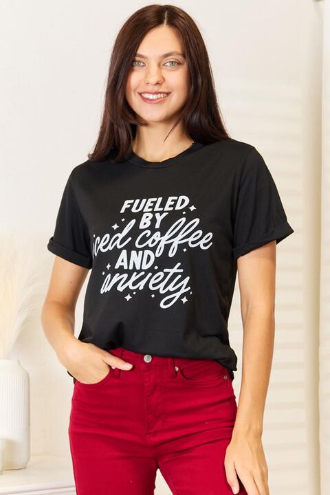 Stilla | Kærlighed Drevet Af Iced Coffee Og Angst Grafisk T-shirt