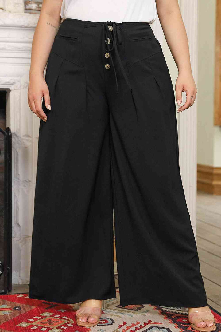 Stilla | Størrelse Tied Wide Leg Lange Bukser