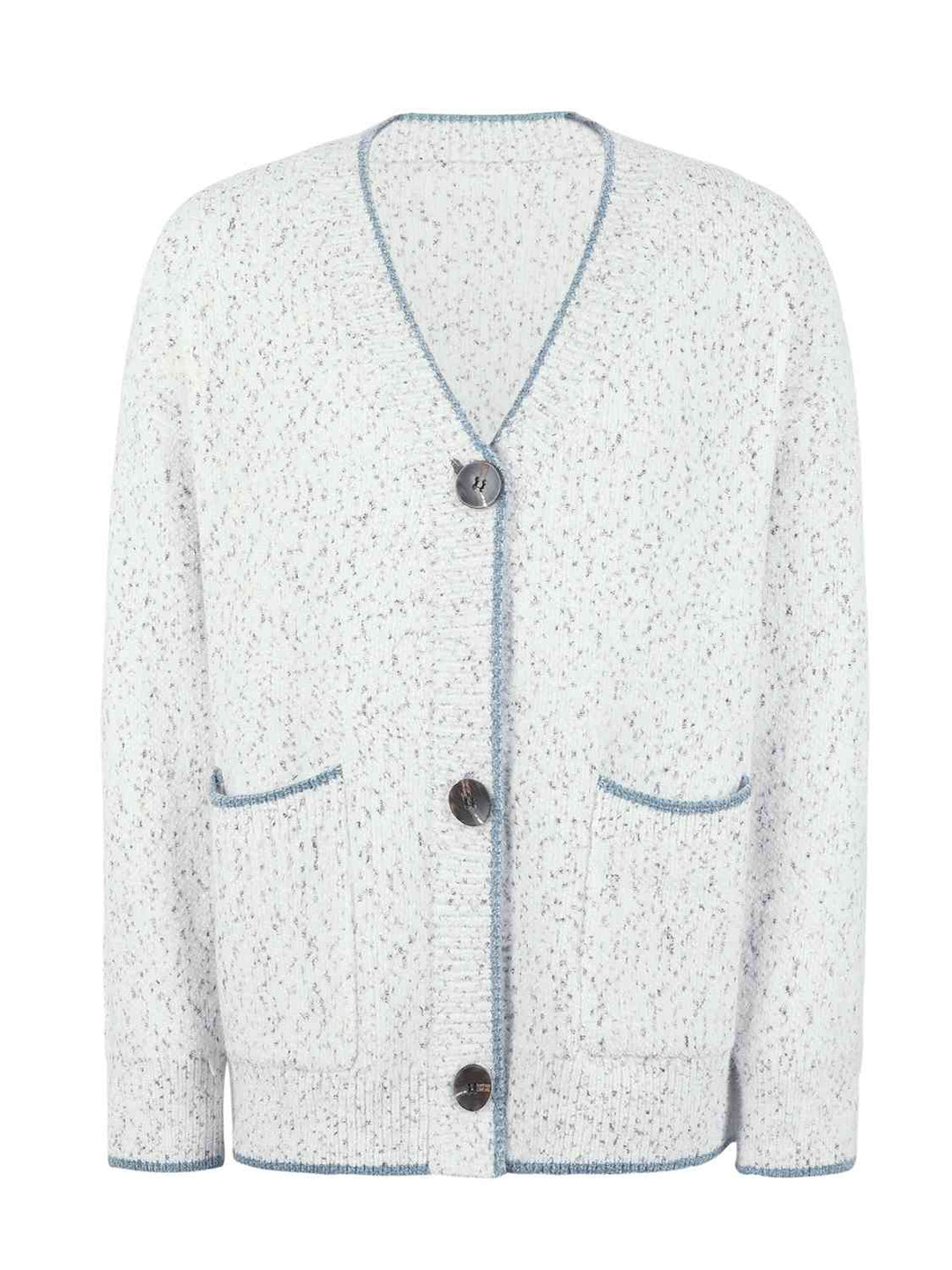 Stilla | Down V-hals Cardigan Med Lommer