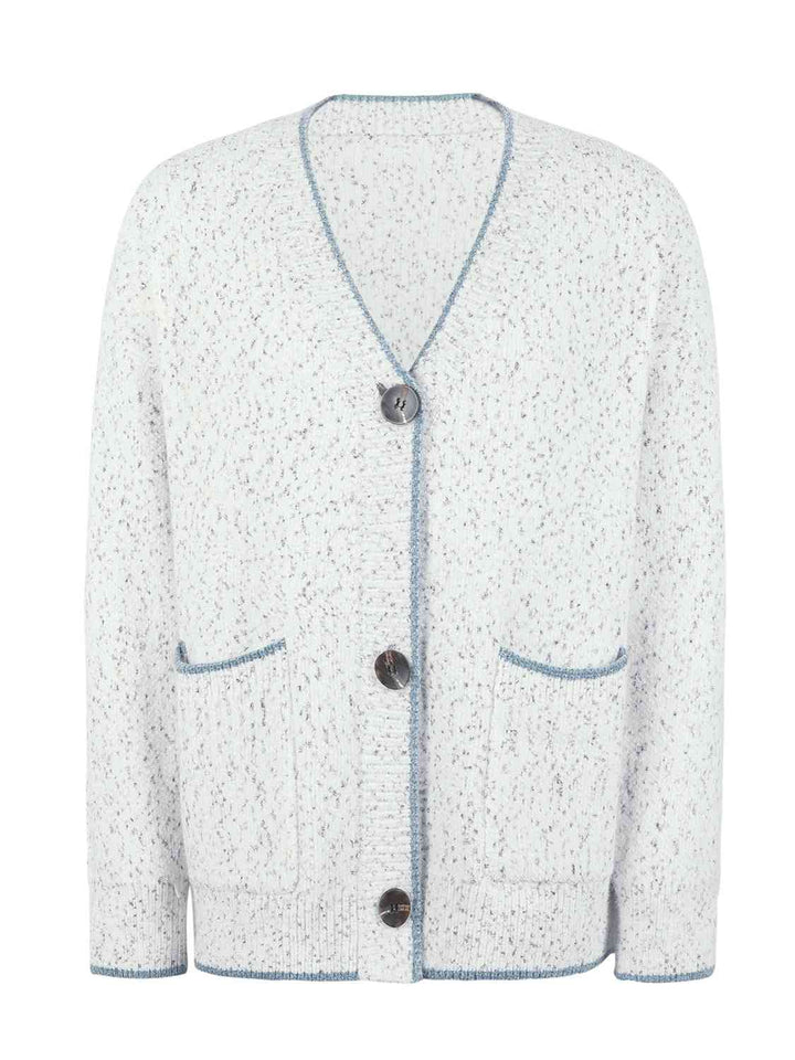 Stilla | Down V-hals Cardigan Med Lommer