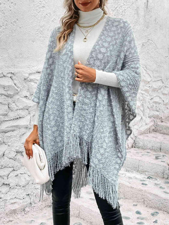 Stilla | Front Fringe Hem Poncho