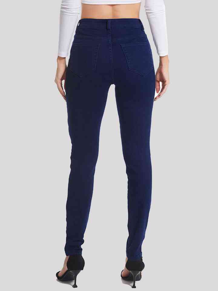 Stilla | Størrelse Knappet Lange Jeans
