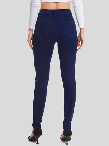 Stilla | Størrelse Knappet Lange Jeans