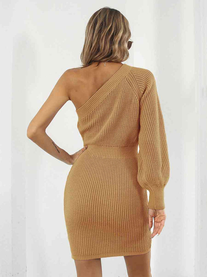 Stilla | Skulder Mini Sweater Kjole