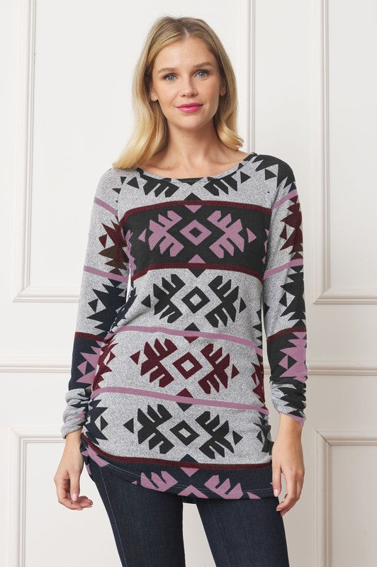 Stilla | Rynket Side Accent Top