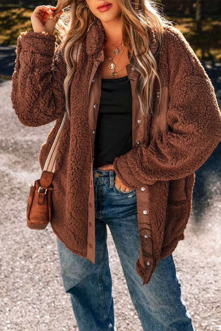 Stilla | Snap Down Dropped Shoulder Jacket
