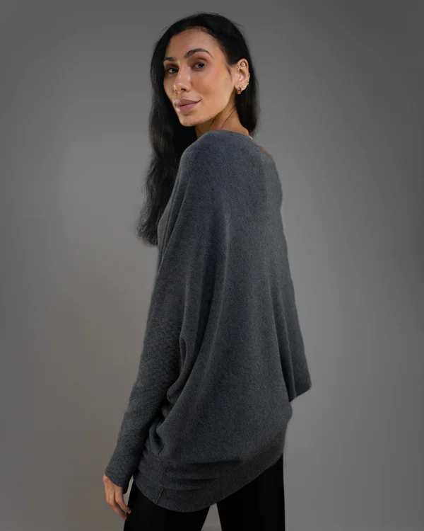 Stilla | Asymmetrisk Draperet Pullover