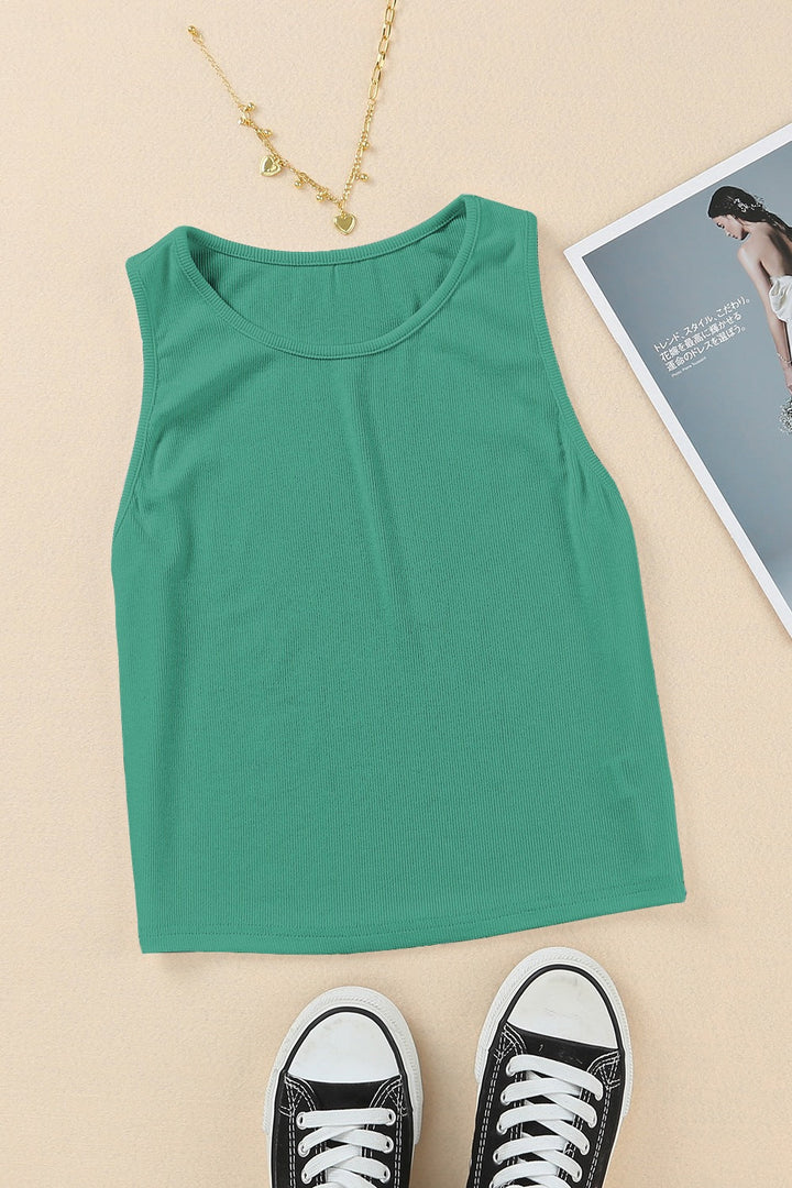 Stilla | Rund Hals Cropped Tank