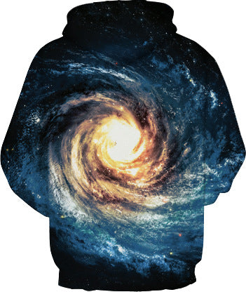 Herren Hoodie med kunstnerisk univers-motiv Stilla