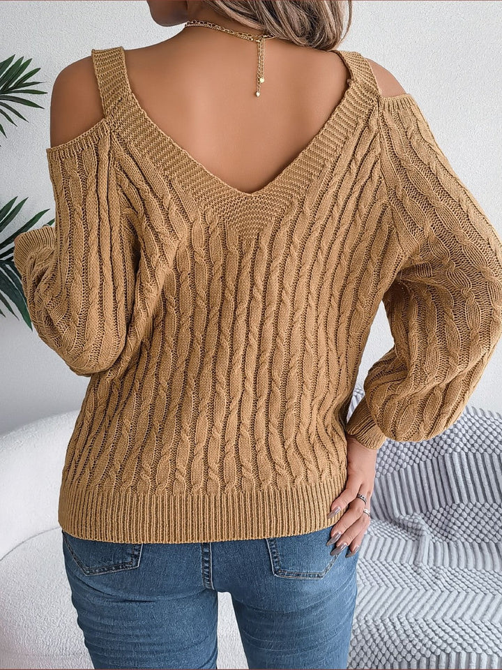 Stilla | Strik Kold Skulder Langærmet Sweater