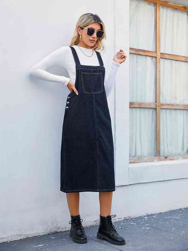 Stilla | Overall Kjole Med Lomme