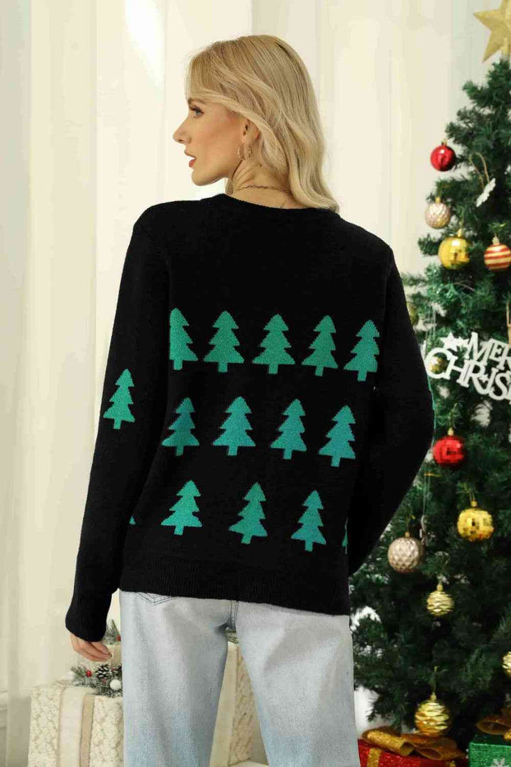 Stilla | Tree Rund Hals Ribbet Trim Sweater