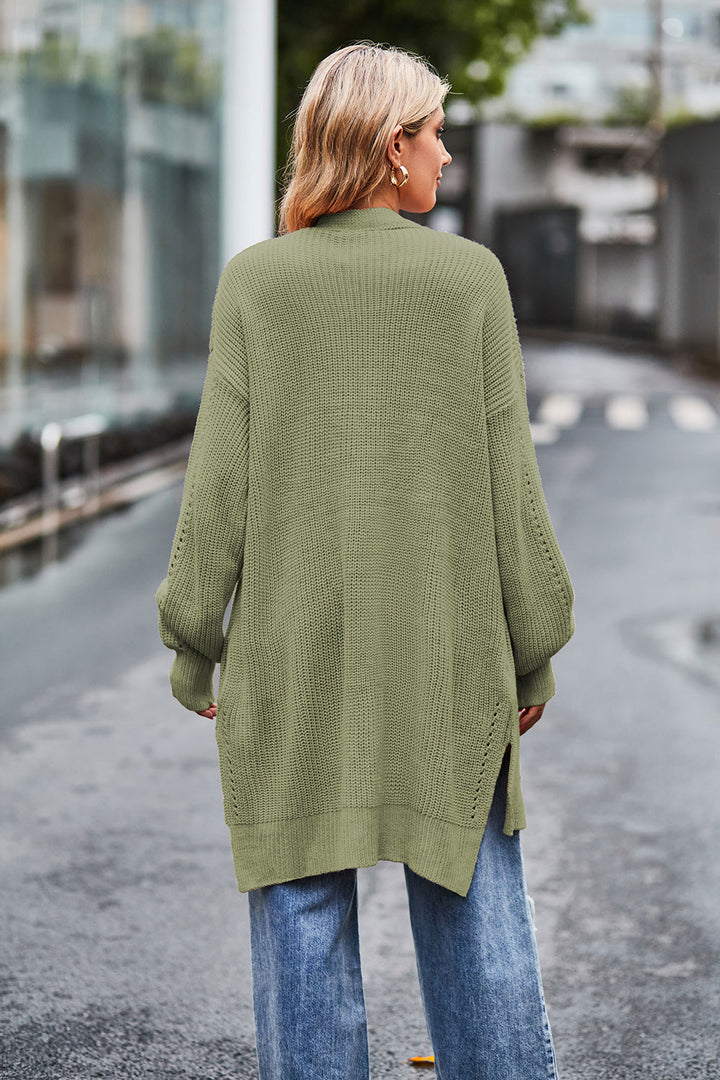 Stilla | Front Dropped Shoulder Longline Cardigan