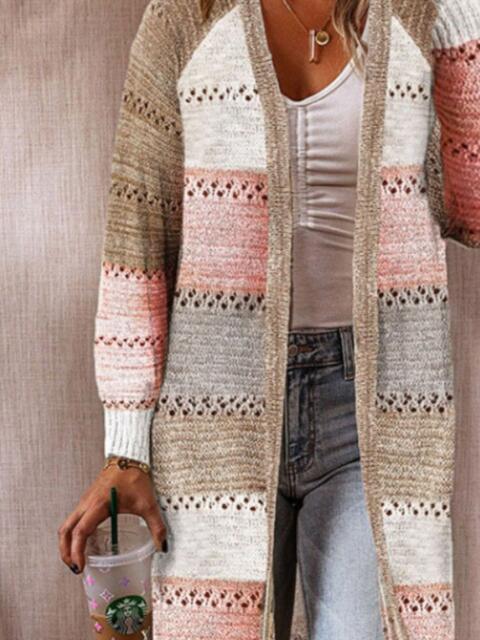 Stilla | Block Åben Front Åben Arbejde Cardigan