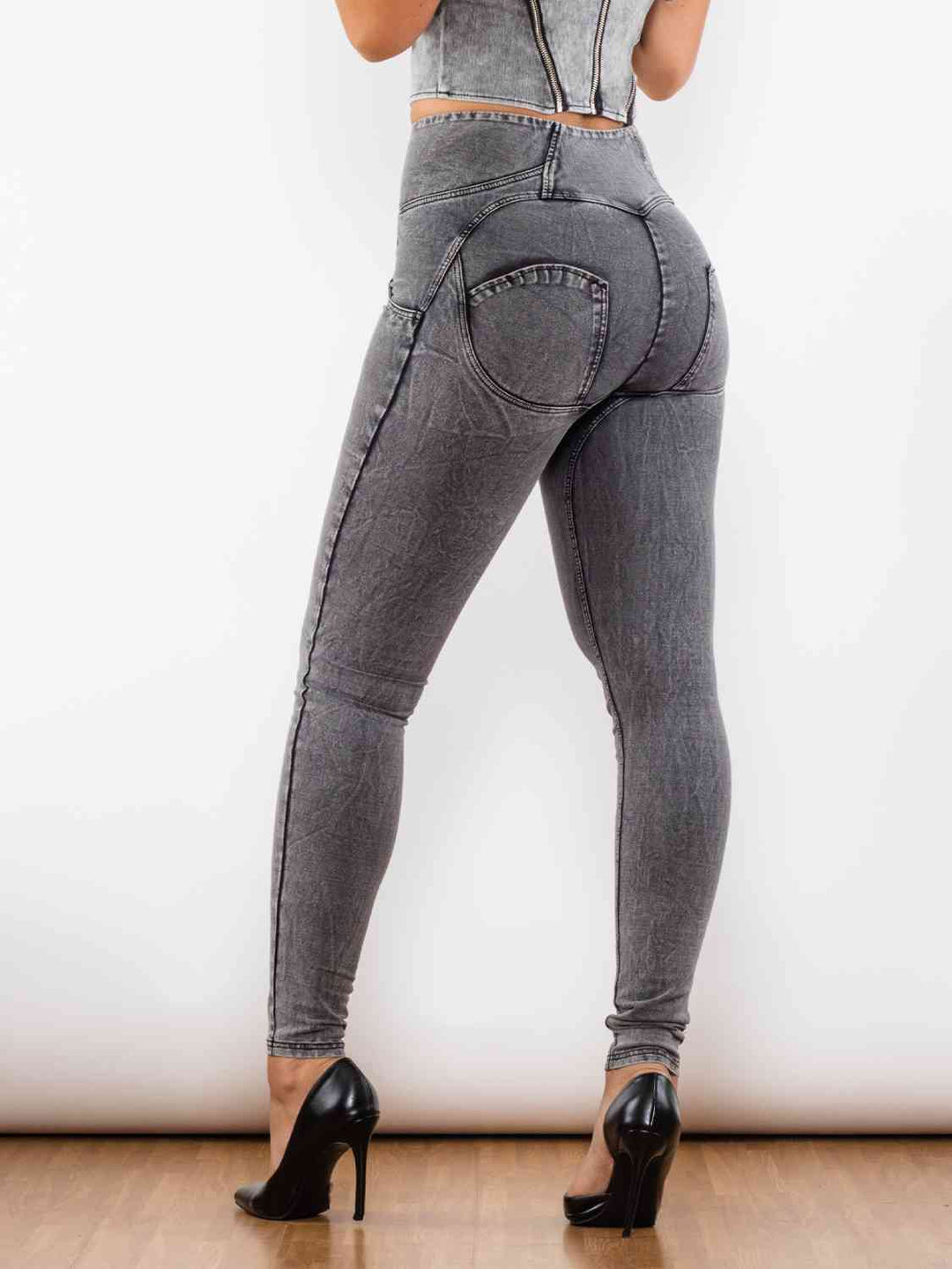 Stilla | Størrelse Lynlås Skinny Jeans
