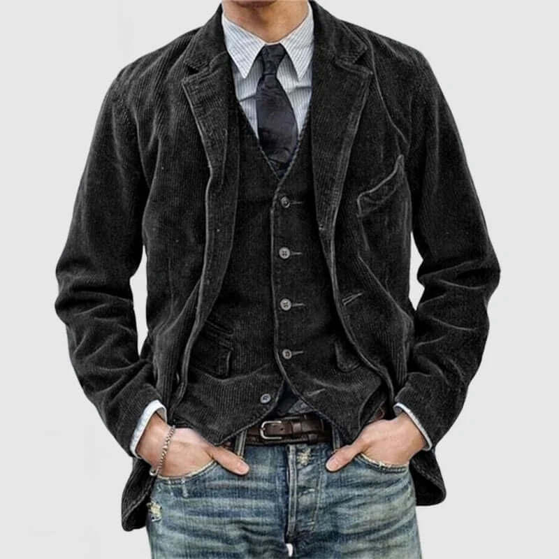 Stilla | Herre Cordjakke - Vintage Reverdesign