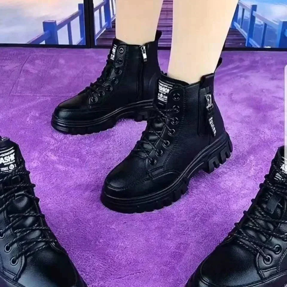 Stilla | Dame High Top Læder Martin Støvler