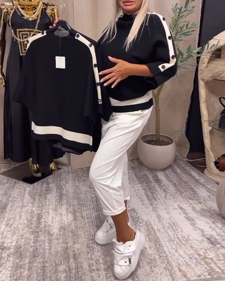 Stilla | Pullover med farveblokdesign