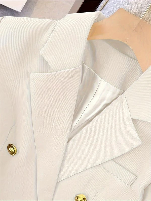 Stilla | Elegant Business Slim Blazer med gyldne knapper Ideel til alle årstider
