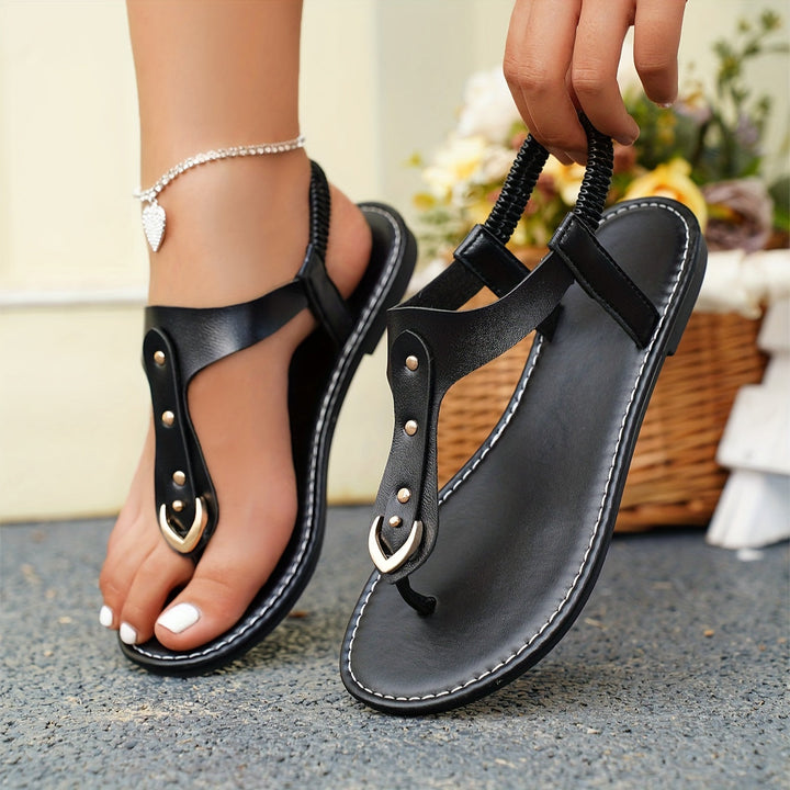 Stilla | Sandal Med Clips Til Kvinder, Ensfarvet Sommer Sandal