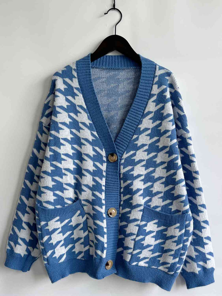 Stilla | Knap Front Cardigan Med Lommer