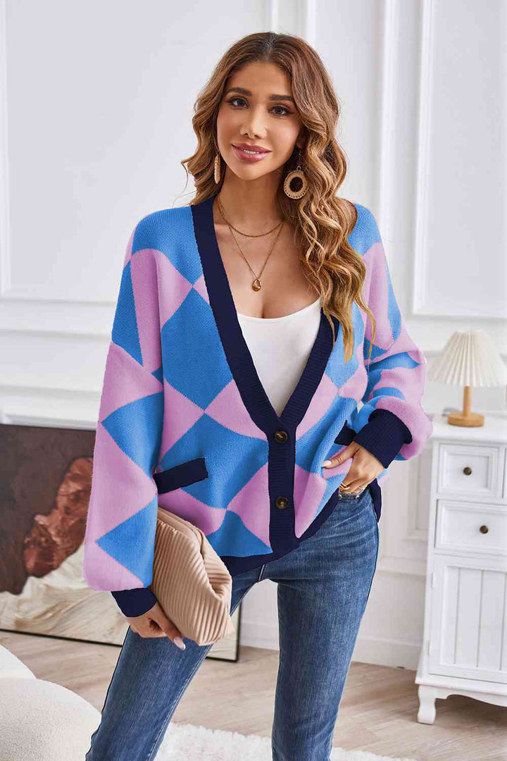 Stilla | Lantern Ærme Cardigan Med Lommer