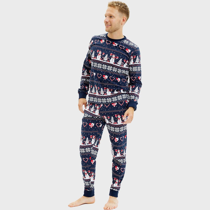 Stilla | Julehjerte Julepyjamas Marineblå Herre