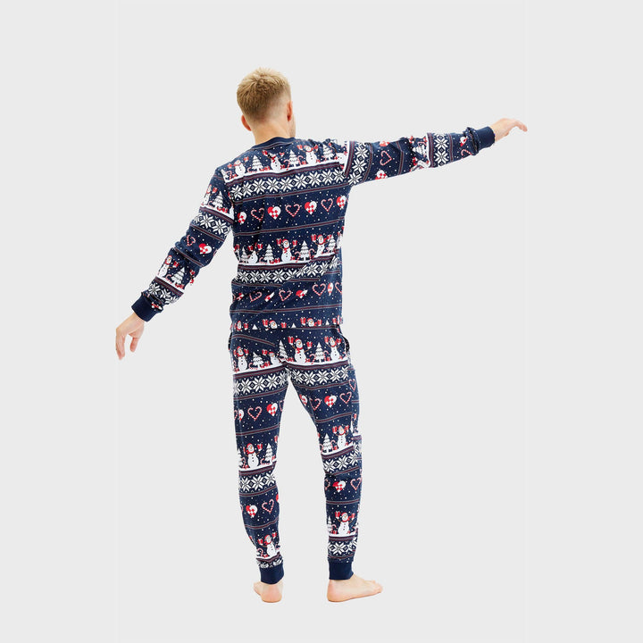 Stilla | Julehjerte Julepyjamas Marineblå Herre