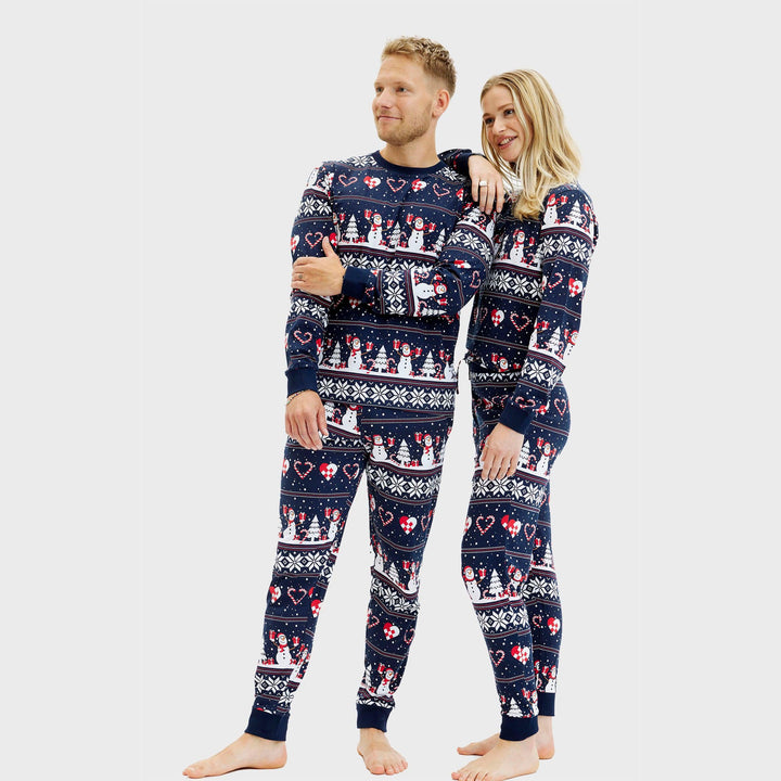 Stilla | Julehjerte Julepyjamas Marineblå Herre
