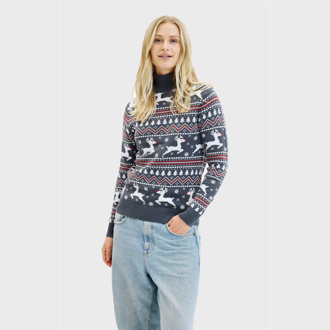 Stilla | Den stilfulde højhalset julesweater til damer