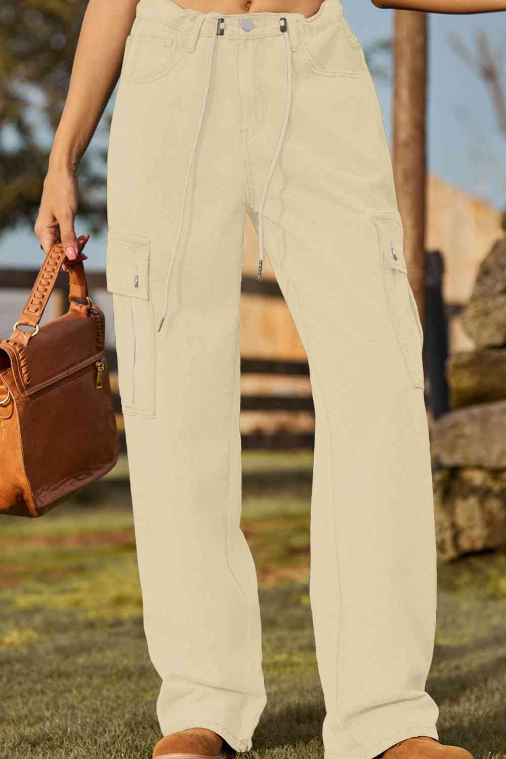 Stilla | Fit Snørejeans Med Lomme