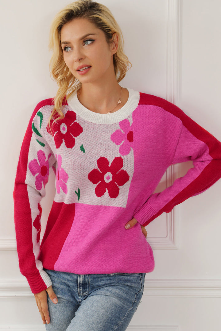 Stilla | Rund Hals Faldet Skulder Sweater