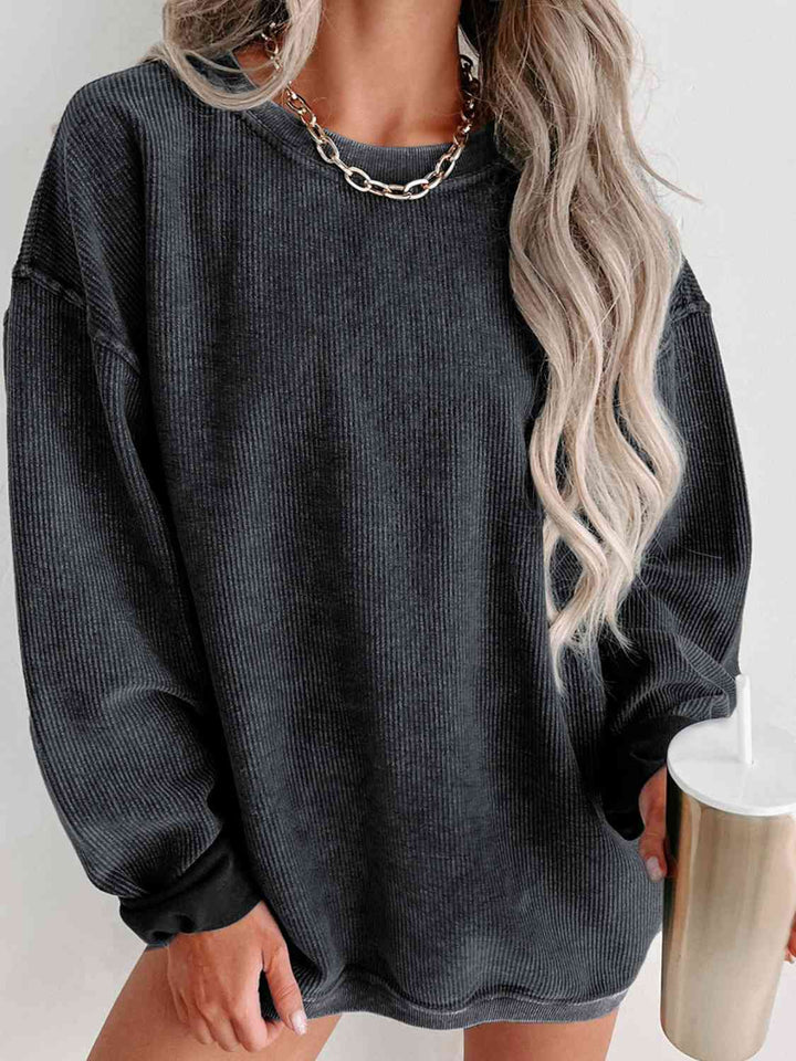 Stilla | Nakke Droppet Skulder Sweatshirt