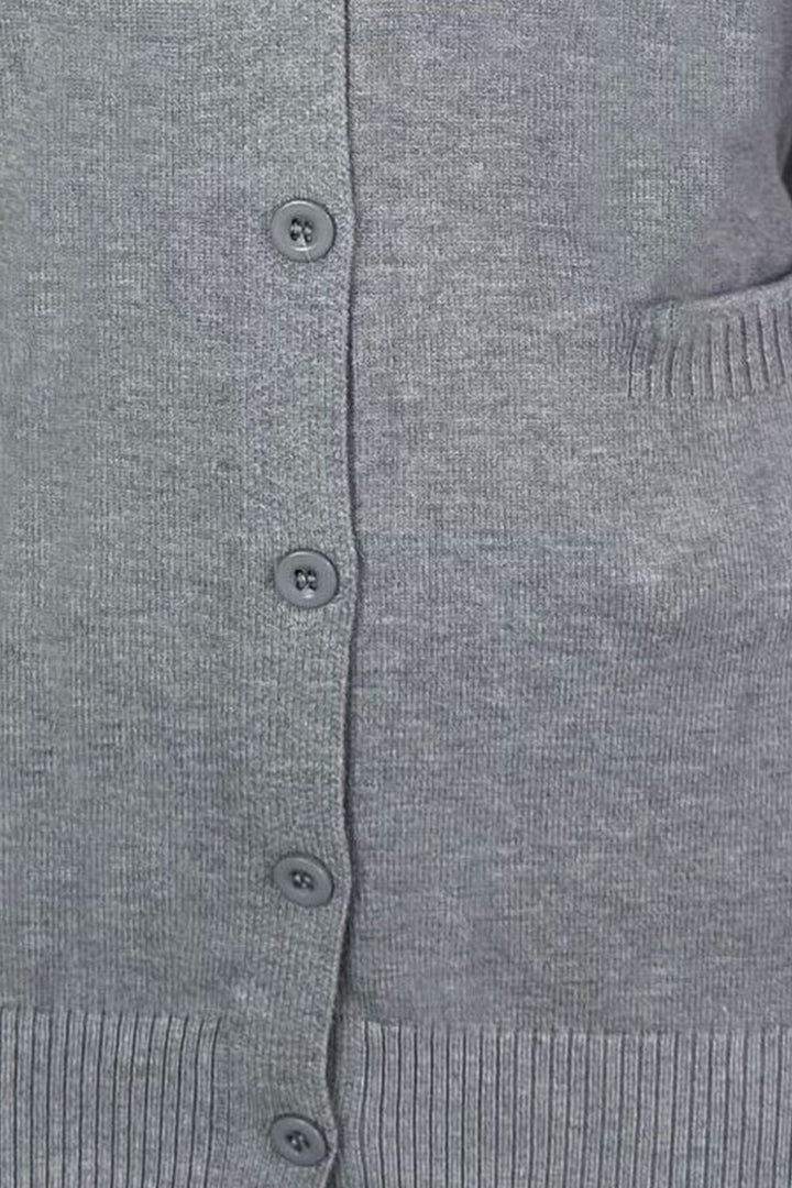 Stilla | V-Hals Knap Luk Langærmet Cardigan