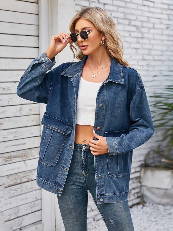 Stilla | Up Langærmet Denimjakke