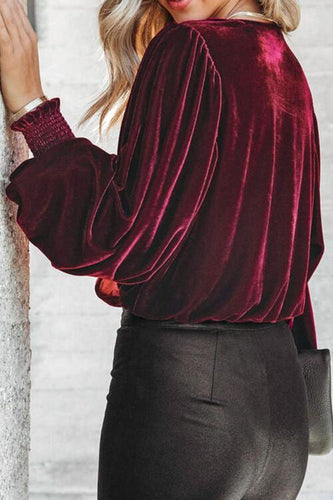 Stilla | Smocked Langærmet Bodysuit