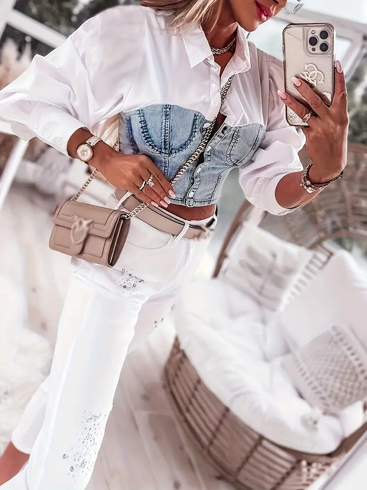 Stilla | Elegant bomuldsbluse