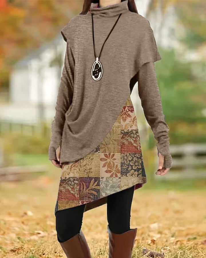 Stilla | Kjole med Patchwork